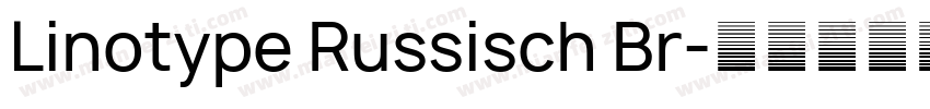 Linotype Russisch Br字体转换